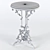 Iron Table with Marble Top 3D model small image 5