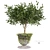 Concrete Pot Greenery Planter 3D model small image 1