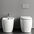  Qatego Ceramic Toilet Bidet Set 3D model small image 3