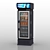 Illuminated Commercial Refrigerator Display 3D model small image 4