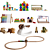 Kids Wooden Toy Room Set 3D model small image 5