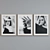 Modern Style Portrait Picture Frame Set 3D model small image 5