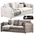 Modern Tranquil Mons Sofa Set 3D model small image 1