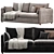 Modern Tranquil Mons Sofa Set 3D model small image 3