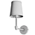 Smart Beige Nickel Wall Sconce 3D model small image 4