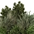 Outdoor Bush Set 1488 - 3D Model 3D model small image 4