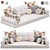 Cozy Window Seat Pillow Set 3D model small image 3