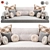 Cozy Window Seat Pillow Set 3D model small image 5