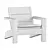 Larnaca Teak Outdoor Deck Chair 3D model small image 5