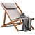 Modern Outdoor Elle Deck Chair 3D model small image 5