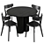  Nordic Dining Set Solford & Ami 3D model small image 4