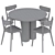  Nordic Dining Set Solford & Ami 3D model small image 5