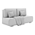 Orthopedic Sofa Bed Laker Light 3D model small image 3