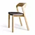 Scandinavian Style Oak Chair 3D model small image 2