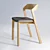 Scandinavian Style Oak Chair 3D model small image 3