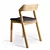 Scandinavian Style Oak Chair 3D model small image 10