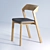 Scandinavian Style Oak Chair 3D model small image 13