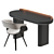 Modern Writing Desk by Miniforms 3D model small image 1