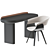 Modern Writing Desk by Miniforms 3D model small image 2