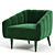 Contemporary Munna HOUSTON Furniture Model 3D model small image 2