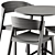 Modern Muuto Chair & Table 3D model small image 4