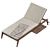 Modern Teak Sun Lounger Design 3D model small image 5