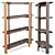 Elegant DUO Ash Wood Bookcase 3D model small image 1