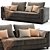 Meridiani Bisse Sofa 3D Model 3D model small image 2