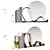 Elegant Vanity Mirror Set 3D model small image 1