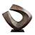 Contemporary Sculpture Fogell Curved Edge 3D model small image 1