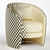 Elegant Fenna Armchair in White 3D model small image 6