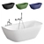 Salini Sofia Stone Bathtub 170x80 3D model small image 1