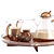 Rooibos Glass Tea Set 3D model small image 3