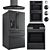 Samsung Kitchen Set in 3 Colors 3D model small image 1