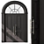  Curved Entry Door - Model 75 3D model small image 1