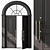  Curved Entry Door - Model 75 3D model small image 2