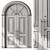  Curved Entry Door - Model 75 3D model small image 5