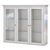 Elegant Glass Display Cabinet Set 3D model small image 4