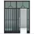 Corona Aluminium Door 3D Model 3D model small image 1