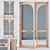 Sleek Aluminium Door Render Kit 3D model small image 1