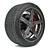 D2 Forged Rim & Dunlop Sport Maxx Kit 3D model small image 1