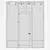 Corona Render Aluminium Door 346 3D model small image 5