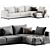 Eichholtz Burbury Lounge Sofa 3D model small image 3