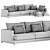 Eichholtz Burbury Lounge Sofa 3D model small image 4