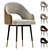 Minimalist Metal Armchair Collection 3D model small image 1