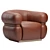 Modern Malibu Lounge Armchair 3D model small image 1