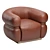 Modern Malibu Lounge Armchair 3D model small image 2