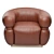 Modern Malibu Lounge Armchair 3D model small image 3