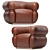 Modern Malibu Lounge Armchair 3D model small image 5