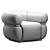 Modern Malibu Lounge Armchair 3D model small image 6